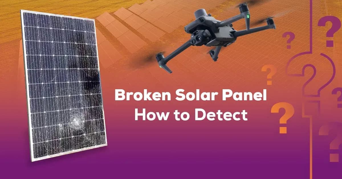Inspección de paneles solares para detectar módulos rotos o dañados