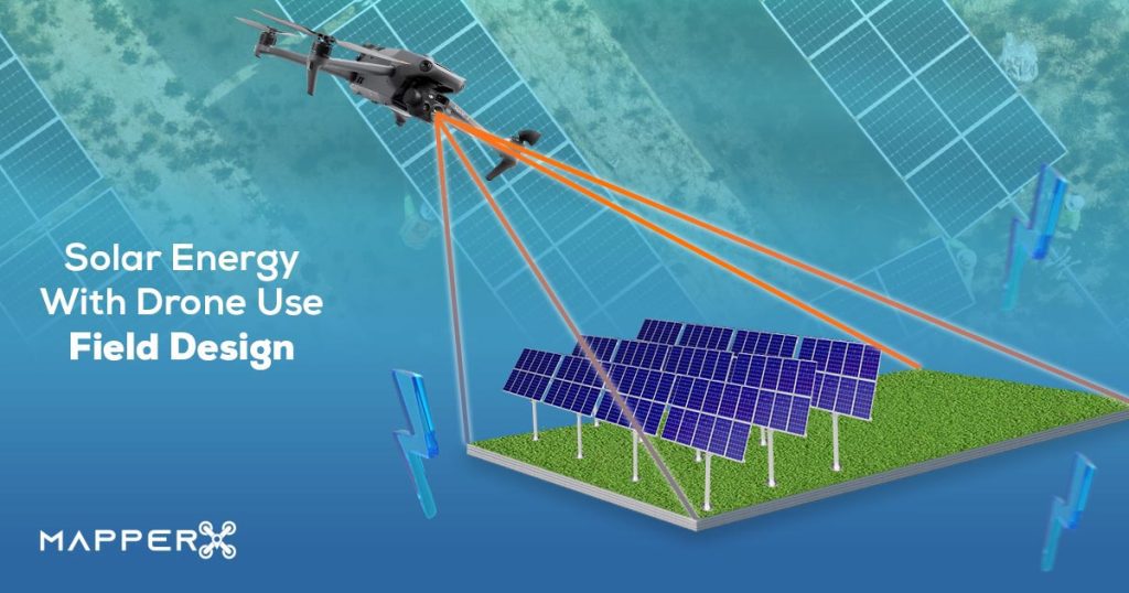 Solar Energy With Drone Use Field Design 3