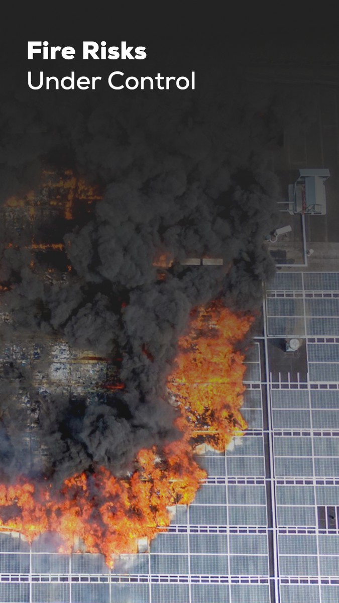 Solar Power Plant Inspection and AI Software MapperX 10 fire risks under control@2x