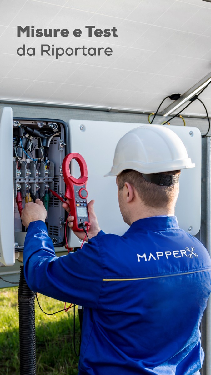 Software di Ispezione e IA per Impianti Solari MapperX 8 misure test da riportare@2x