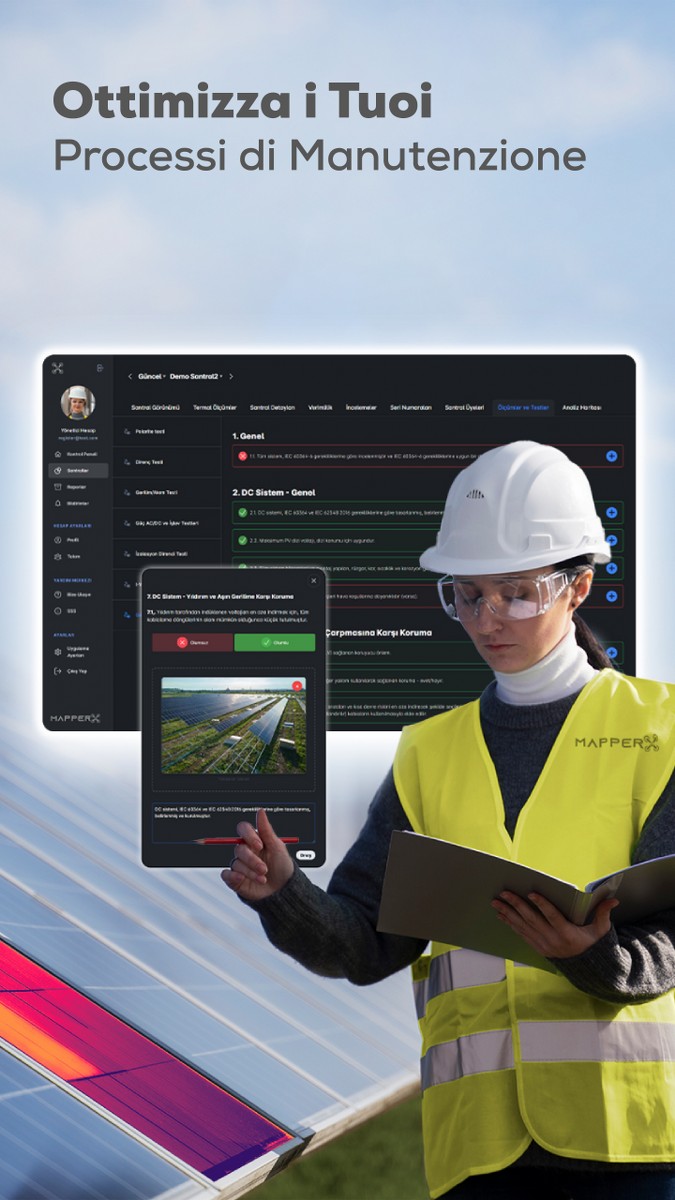 Software di Ispezione e IA per Impianti Solari MapperX 5 ottimizza processi manutenzione@2x