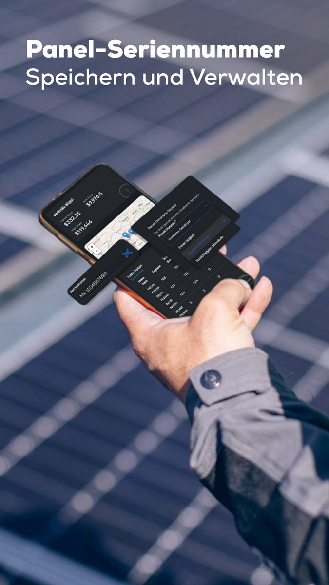 Inspektions- und KI-Software für Solarparks MapperX 7 panel seriennummer speichern und verwalten@2x