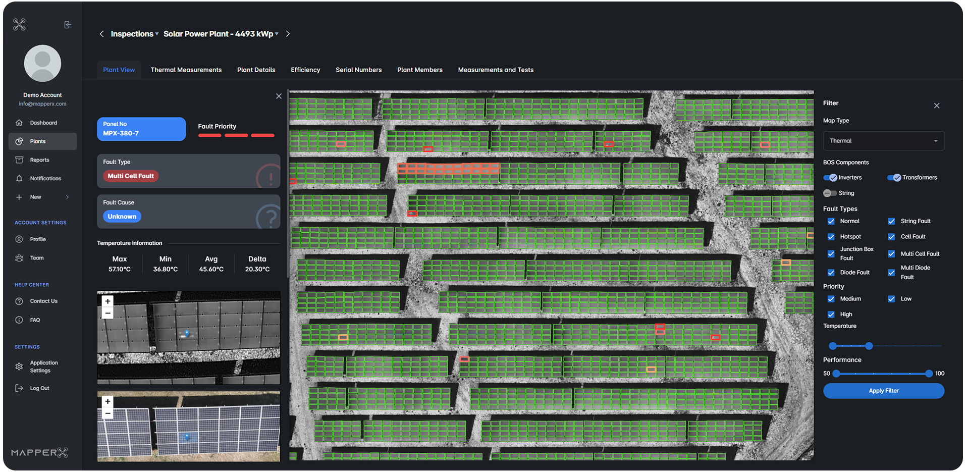 Solar Power Plant Inspection and AI Software MapperX 1 mapperx header box en
