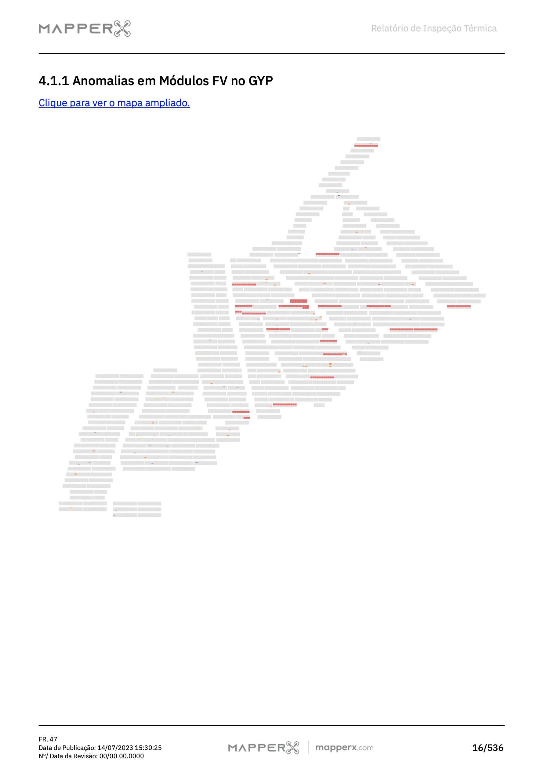 Exemplo de Relatório MapperX – Página 4: Distribuição de Temperatura e Análise ΔT