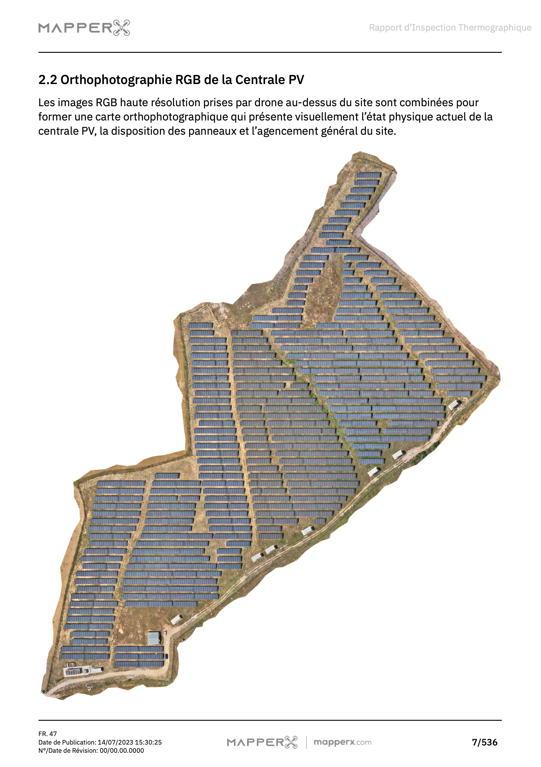 Exemple de Rapport MapperX – Page 1 : Page de couverture et introduction