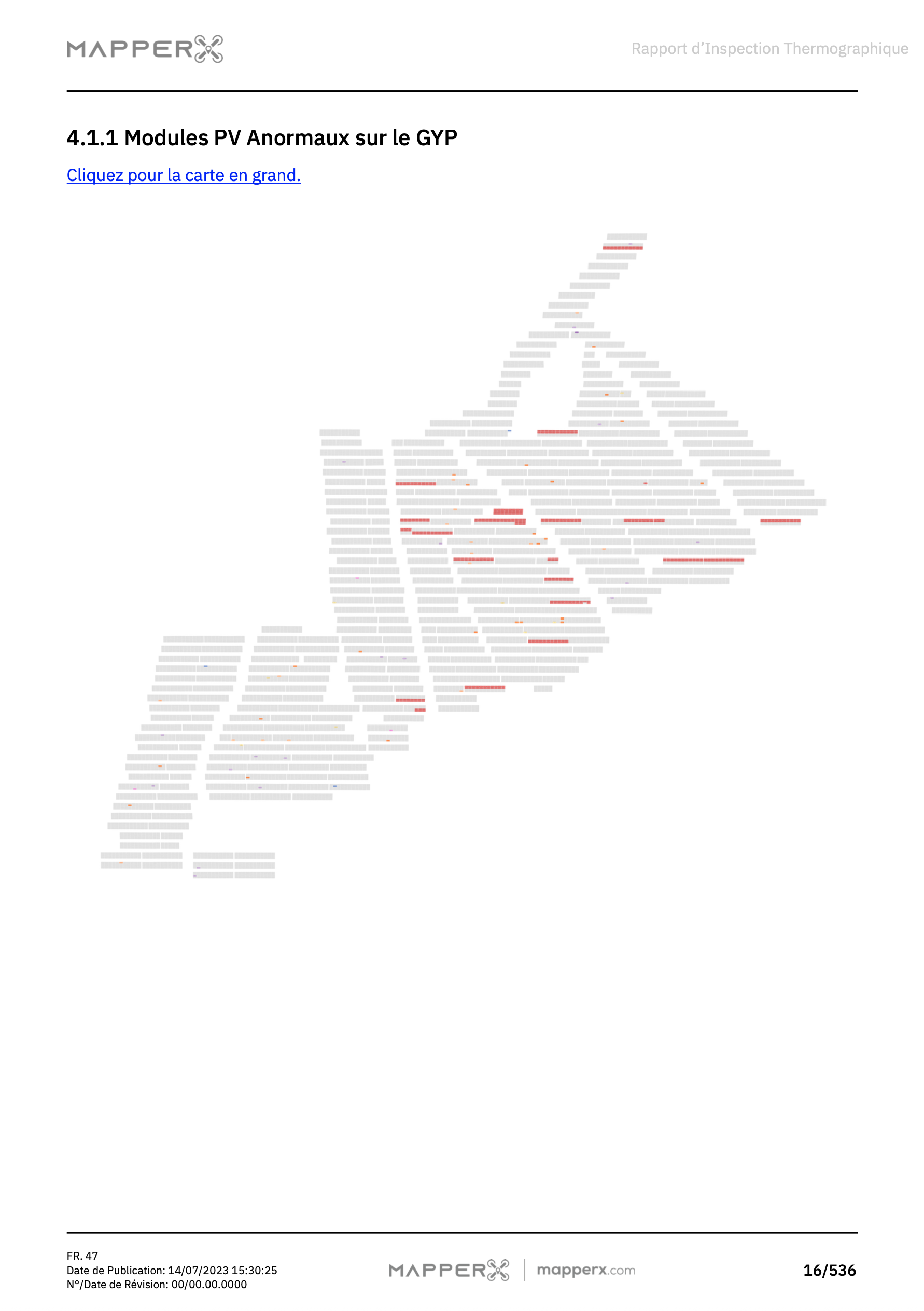Exemple de Rapport MapperX – Page 4 : Répartition de la température et analyse ΔT