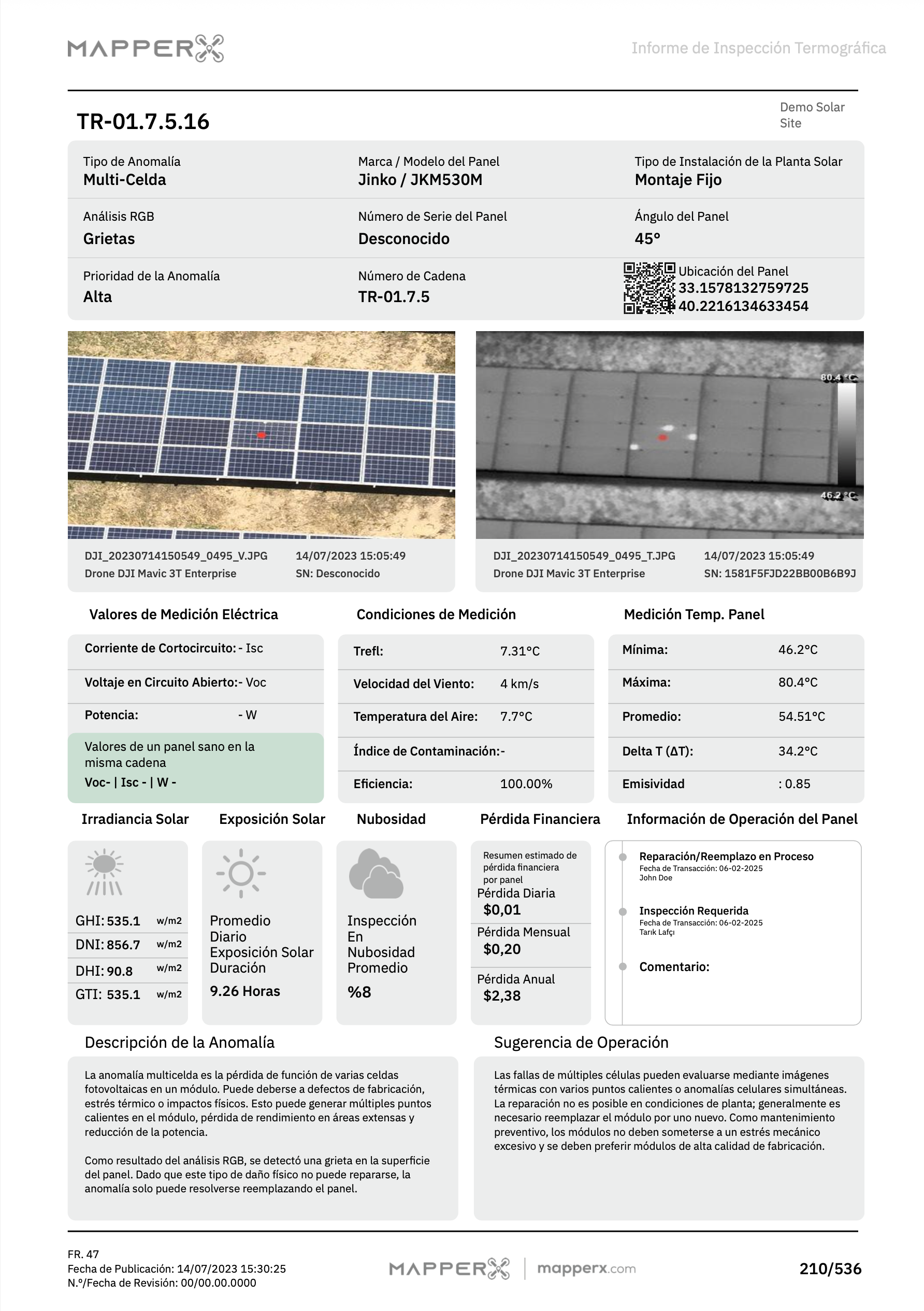 Página 5 - Clasificación de anomalías detectadas