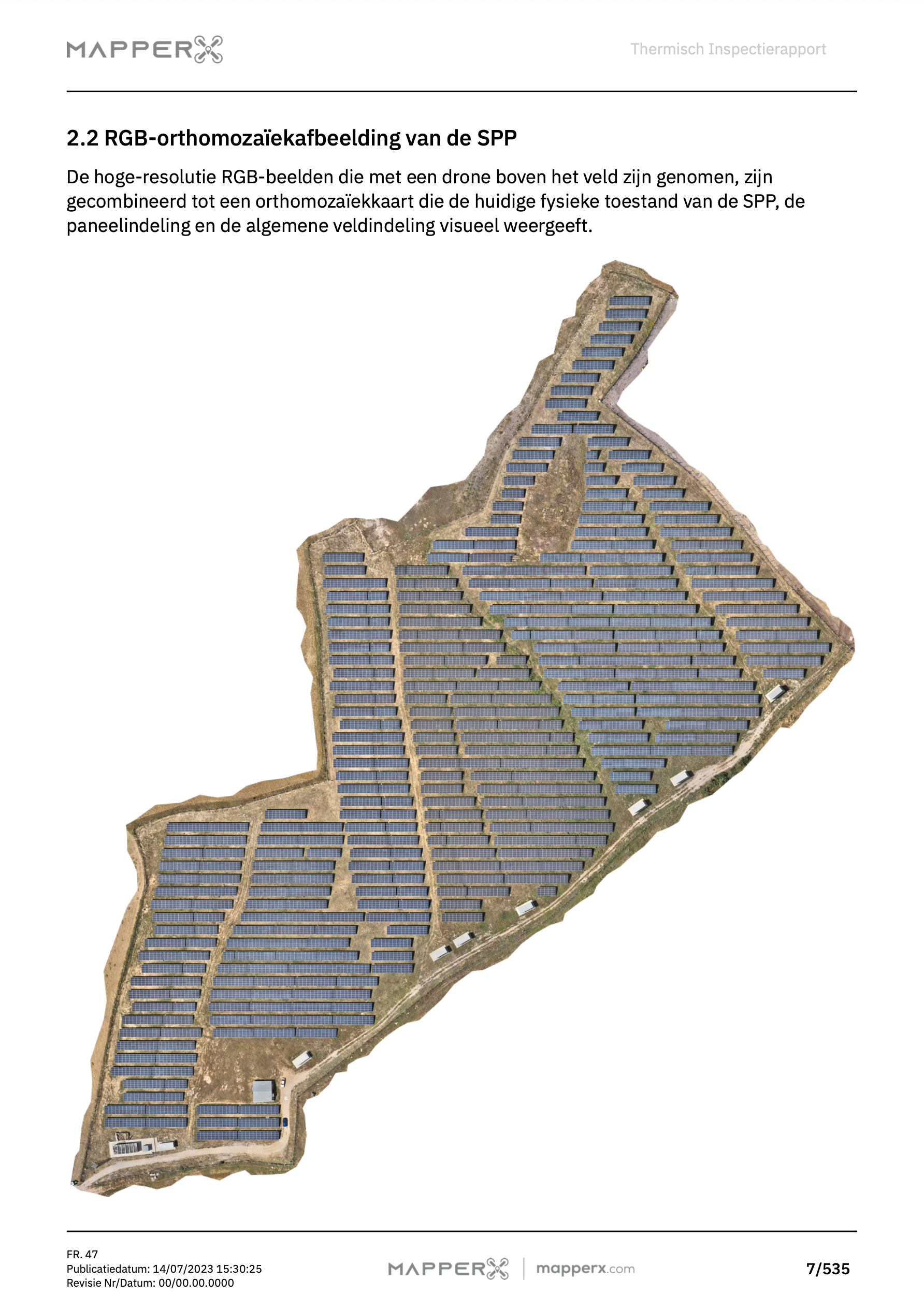 Pagina 1 – MapperX Rapportvoorbeeld