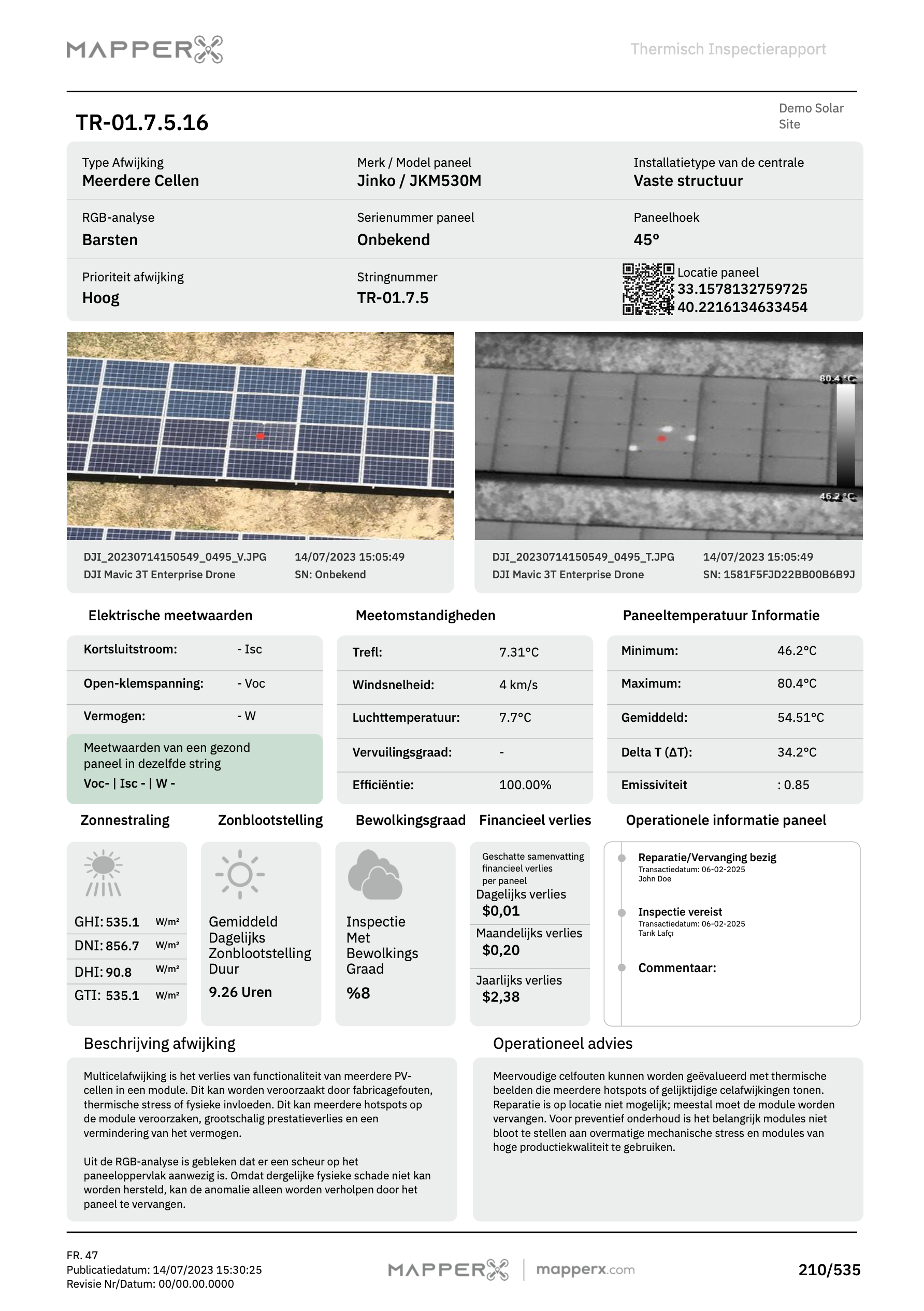 Pagina 5 – MapperX Rapportvoorbeeld